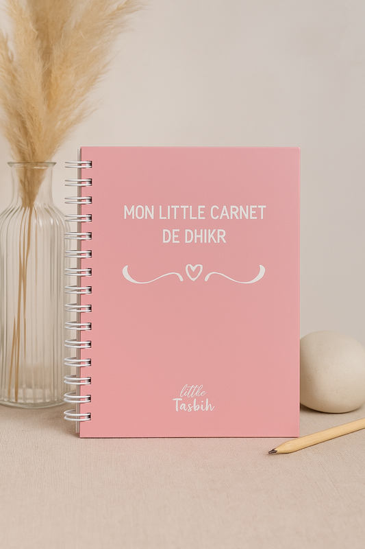 Carnet de Dhikr Rose pour Fille