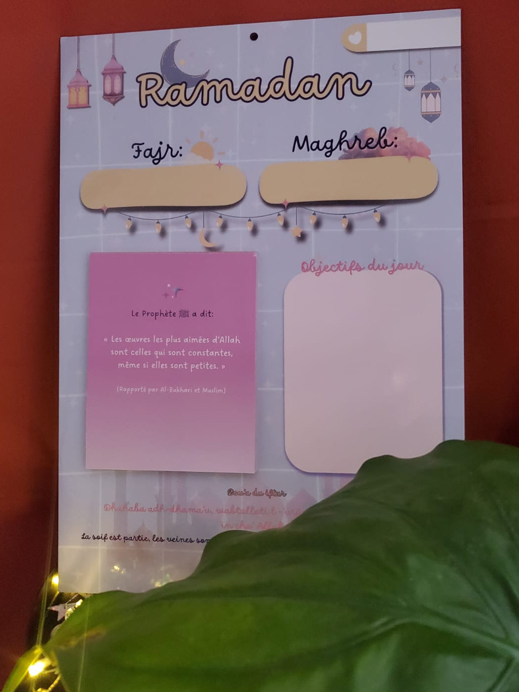 Calendrier Ramadan Enfants